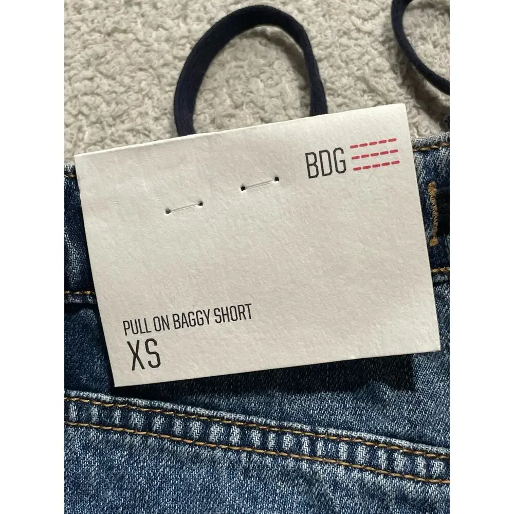 NWT Urban Outfitters BDG Jean Shorts Womens XS Denim Pull On Baggy Short MSRP$65